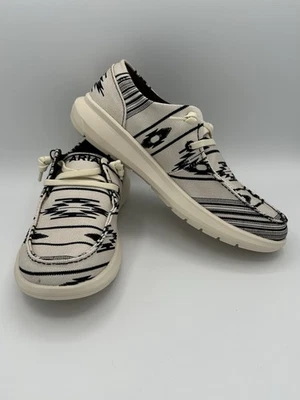 Ariat Feminino Hilo Chimayo Cristo Creme Tamanho 6 Estampa Boho Ocidental Novo em folha - Imagem 1 de 4