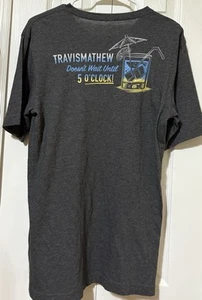 T-shirt Travis Mathew "Non aspetta fino alle 5:00" logo grigio scuro manica corta S - Foto 1 di 8