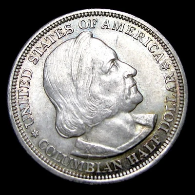 1893 Columbian Exposition Half Dollar Silver  ---- Unc Condition Coin ---- #140U - Image 1 of 4