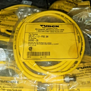 (1) Turck Euro/Pico Cordset WK 4T-1.3PSG3M - ID# U0092-26 (26125-C4) - Picture 1 of 2