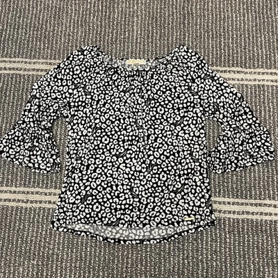 Michael Kors Mujer Talla Mediana Animal Signature Print Manga Campana 3/4 Elegante Foto 1 de 4