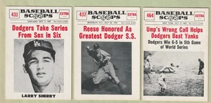 1961 Nu-Card Baseball Scoops #431 Sherry #437 Reese #464 Ump NrMt - Picture 1 of 2