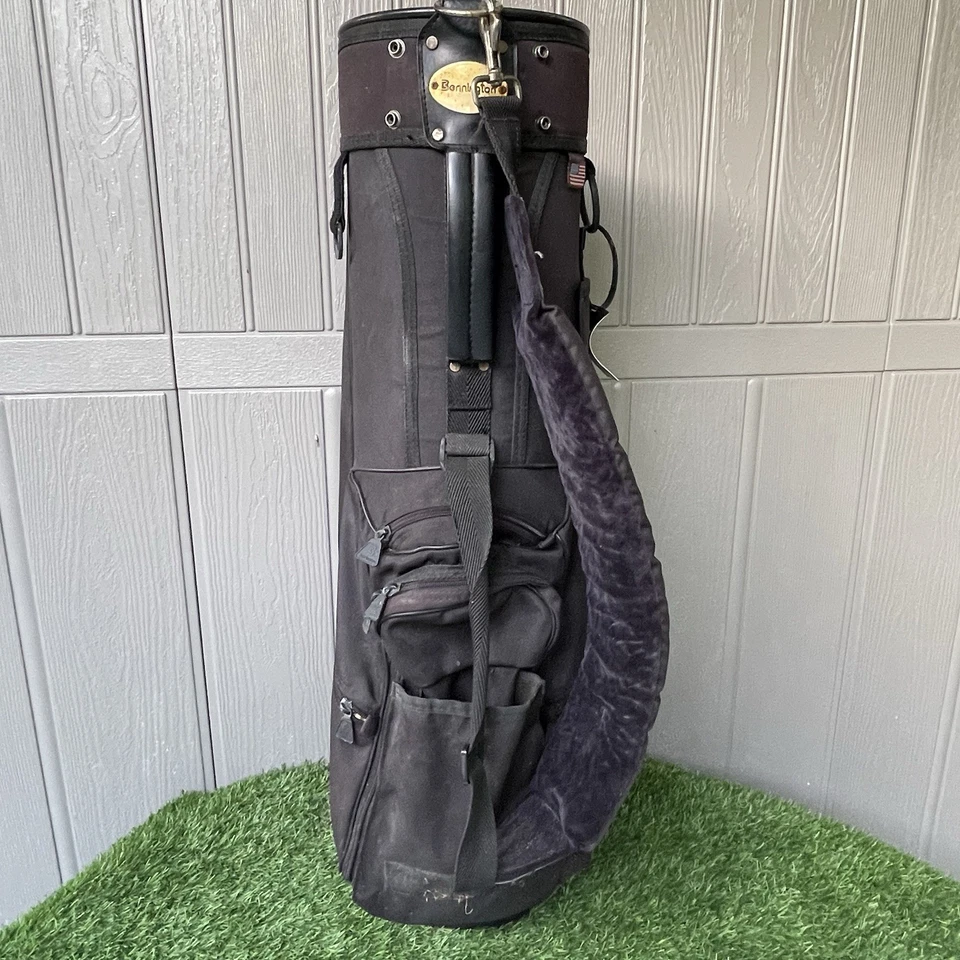 Bennington Quiet Organizer 14-Way Cart Golf Bag Black w/ Rain Hood USA Made - Image 1 of 4