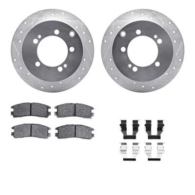 For Mitsubishi Eclipse 94-05 Brake Kit Drilled & Slotted Rear Brake Kit w - Image 1 of 2