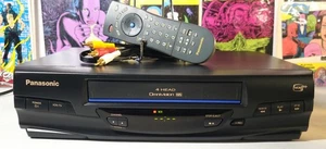 Panasonic VCR PV-V4530S Blue Line 4-Head Hi-Fi Stereo w OEM Remote Cable TESTED - Picture 1 of 8