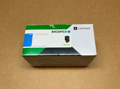 Genuine Lexmark 84C6HC0 Cyan High Yield Toner Cartridge- 16K pages for CX725dhe - Image 1 of 3