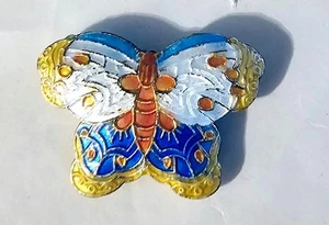BUTTERFLY CLIOSONNE BEAD - MINT see details Fre Ship - Picture 1 of 2
