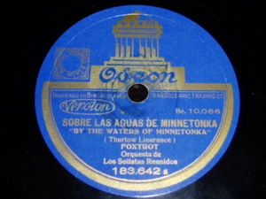 JAZZ 78 rpm RECORD Odeon ORQUESTA LOS SOLISTAS REUNIDOS - Picture 1 of 1