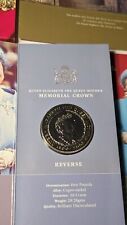 2002 UK QUEEN ELIZABETH Coin Royal Mint Uncirculated Memorial Crown 5 Pounds