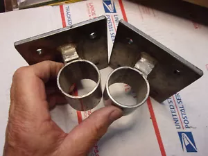 marine custom Davit Mounts 1-5/8" diameter matched pair 316 Stainless Steel - Picture 1 of 7