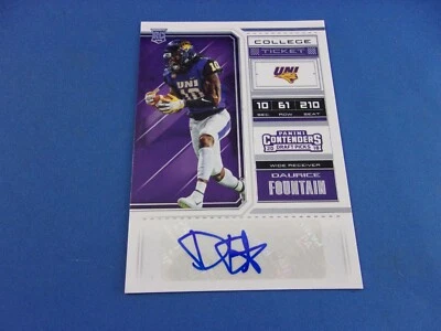 Daurice Fountain Contenders Draft Picks 2018 RC Rookie Ticket Autograph 290 - Image 1 of 2