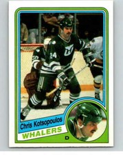 1984-85 O-Pee-Chee #73 Chris Kotsopoulos  Hartford Whalers V63942