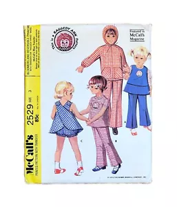 De Colección Chaqueta Prendas para el torso Pantalones Florer Delantal Vestido Niña 3 Años 70 McCall's 2529 - Imagen 1 de 4