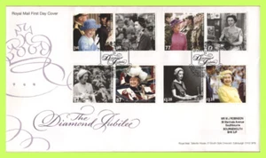 G.B. Set Giubileo di Diamante 2012 su copertina primo giorno Royal Mail, Londra SW - Foto 1 di 1