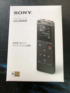 Sony Stereo IC Recorder ICD-UX560F Black 4GB Linear PCM/MP3 Japan NEW - Picture 1 of 1