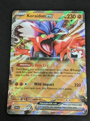 Pokemon Koraidon Ex Prize Pack Series 3 Double Rare 125/198 NM - Image 1 of 2