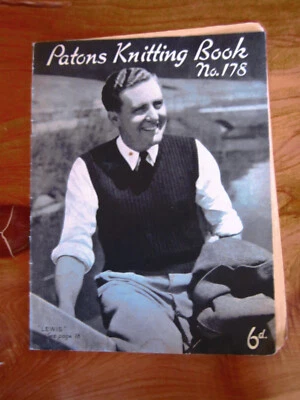 KNITTING PATTERN PATONS  BOOK NO. 178   GREAT **** MUST SEE - Image 1 of 2