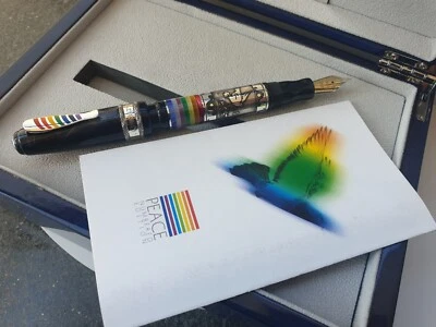Pluma Estilográfica Marlen Peace | Detalles Esmaltados a Mano | Edición Numerada. | Nuevo Foto 1 de 4