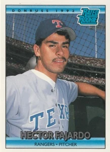 FREE SHIPPING-MINT-1992 Donruss #419 Hector Fajardo Texas Rangers RATED ROOKIE - Picture 1 of 1