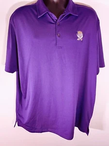 Polo de golf LSU Tigers Columbia para hombre 2XL/2TG púrpura con logotipo de tigres omni-mecha deportivo - Imagen 1 de 10