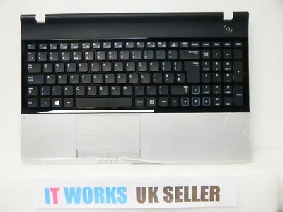 SILVER SAMSUNG NP300E5A NP300E5C NP305E5A NP3530EC PALMREST UK KEYBOARD TOUCHPAD - Image 1 of 4