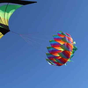 9KM Colorful Rainbow Flower Kite Tail Windsock Line Laundry Flower Kite Flying - Picture 1 of 10