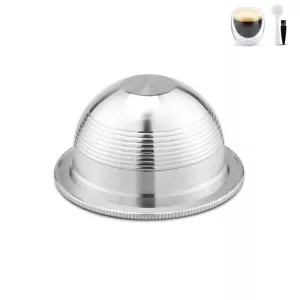 Stainless Steel Refillable Coffee Pods Compatible for Nespresso Vertuo Reusable - Picture 1 of 35