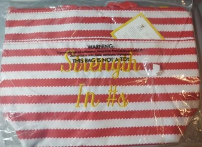 Thirty one 保温野餐午餐手提包红色波浪刺绣见图片  — 第 1/2 张图片