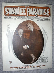 1921 SWANEE PARADISE Noten von DOVER & HARBINSON - Bild 1 von 2
