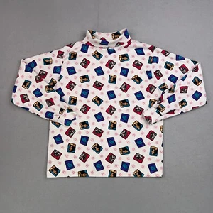 Vintage Disney Shirt Kids XL Single Stitch Turtleneck Pocahontas Meeko Y2K 90s - Picture 1 of 16