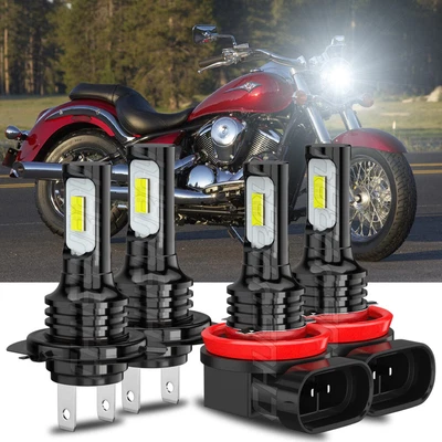 H7 H9 Alta Potencia HID LED Faros Bombillas Luces para Kawasaki Vulcan 2000 2004-09 Foto 1 de 4