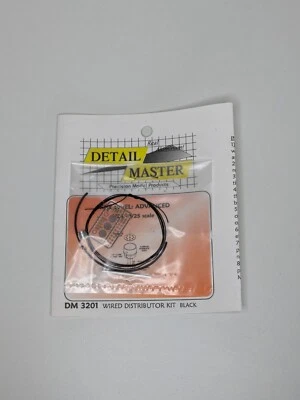 Detail Master 3201 x 1/24-1/25 Kit Estándar Distribuidor Cableado Negro Foto 1 de 2