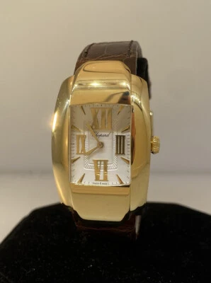 Reloj Chopard La Strada de oro amarillo de 18 quilates con correa de cuero para dama 419255 nuevo Foto 1 de 4