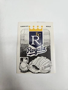 Kansas City Royals 1987 Fleer MLB Logo Karte (Giants/Rangers Sticker on Back) - Bild 1 von 2