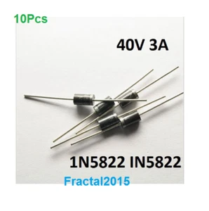 10Pcs 1N5822 IN5822 IN 5822 DO-27 3A / 40V Schottky diodes - Imagen 1 de 1