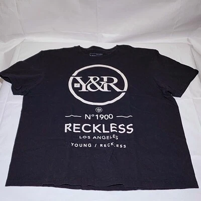 Y&R N° 1900 Reckless Los Angeles Young/Reckless Black Short Sleeve T-Shirt M XXL - Image 1 of 4