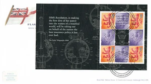 (107072) Flags & Ensigns FULL Booklet Pane GB FDC Helensburgh 2001 - Picture 1 of 1