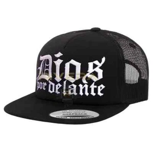 Dios Por Delante Hat Black Embroidered Faith Hat, God First Snapback DiosPrimero - Picture 1 of 3