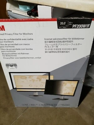 3M™ Framed Privacy Filter for 20" Widescreen Monitor (16:10) PF200W1F OPEN BOX - Image 1 of 2