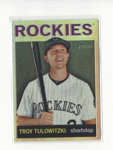2013 Topps Heritage Chrome Refractor #HC45 Troy Tulowitzki Rockies /564 - Picture 1 of 1