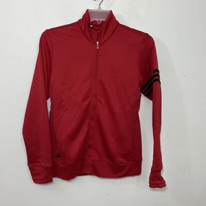 NWT Boys Adidas Track Jacket Red Size Large Full Zip - Picture 1 of 5