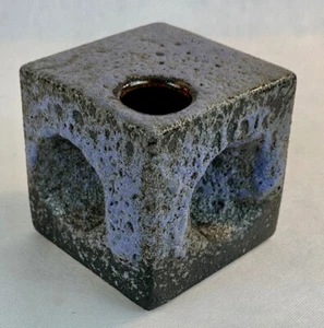 CHALECO DE LAVA FAT CERÁMICA MORADA JARRÓN DE CERÁMICA VAN WOERDEN GOUDA HOLANDA AÑOS 60/70 - Imagen 1 de 7