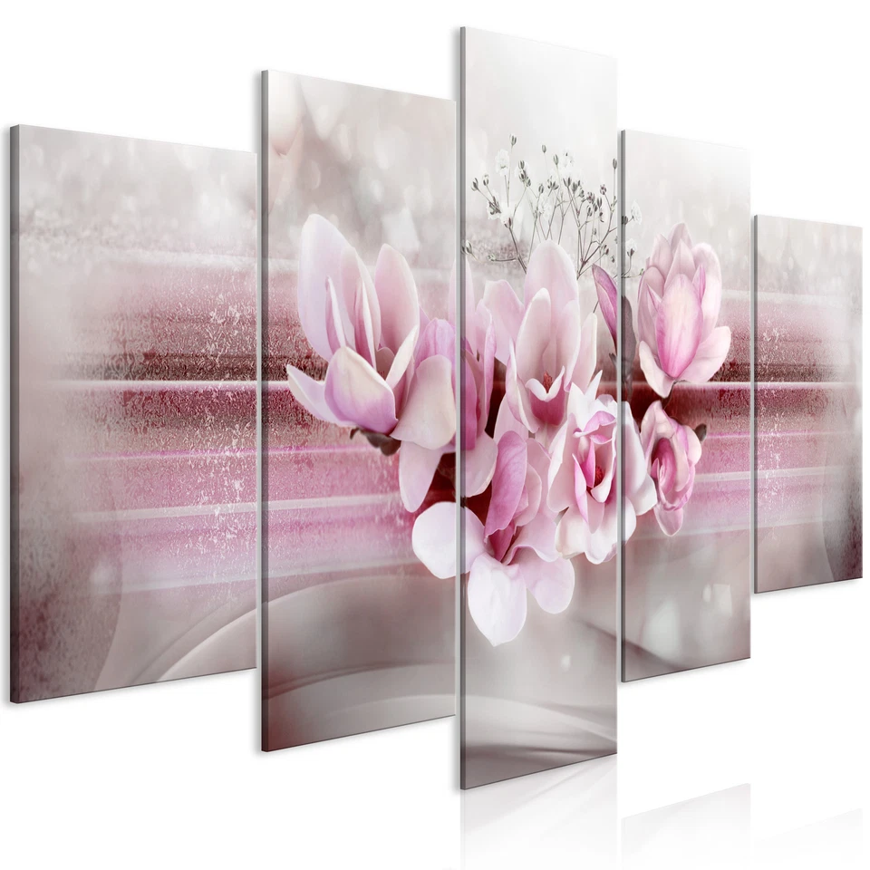 Blumen Lilie Orchidee Design VLIES LEINWAND DEKO BILDER WANDBILD XXL WOHNZIMMER - Bild 1 von 3