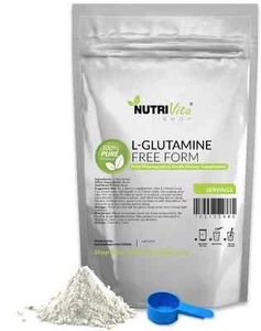 11lb (5000g) NEW 100% L-GLUTAMINE POWDER FREE FORM PHARMACEUTICAL GRADE  - Picture 1 of 3