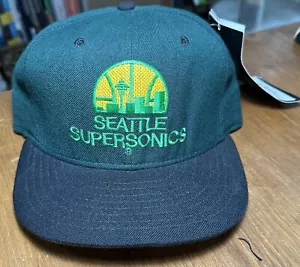 Vintage Seattle SuperSonics New Era The Pro 100% Wool Fitted Hat 7 NWT - Picture 1 of 10