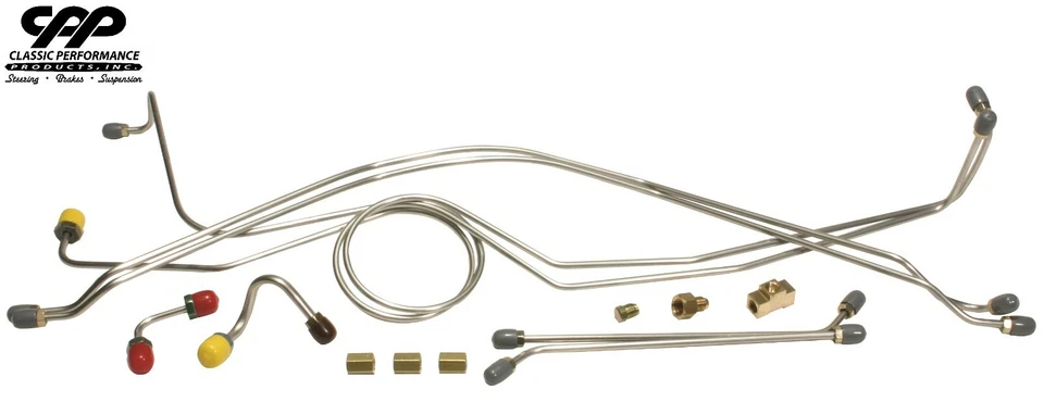 1960-66 Chevy C10 Apache GMC Truck Front Disc Brake Conversion Hardline Line Kit - Image 1 of 4