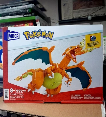 MEGA Pokémon Kit de Juguete de Construcción Charizard Bloques de Construcción (222 Piezas) NUEVO Foto 1 de 2