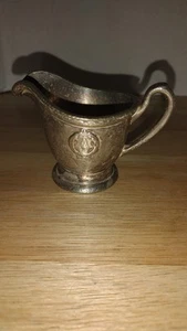 Antique/Vintage 1930's Hotel Adelphia Silver Soldered Creamer - Picture 1 of 10