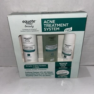 Equate Beauty Acne Treatment 4-Piece Set with Benzoyl Peroxide Discontinued 90%+ - Picture 1 of 5