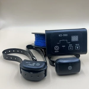 KD-990 Electric Dog Fence System w/ 2 Collars & Wire – KD-660 KDS1 - Picture 1 of 7